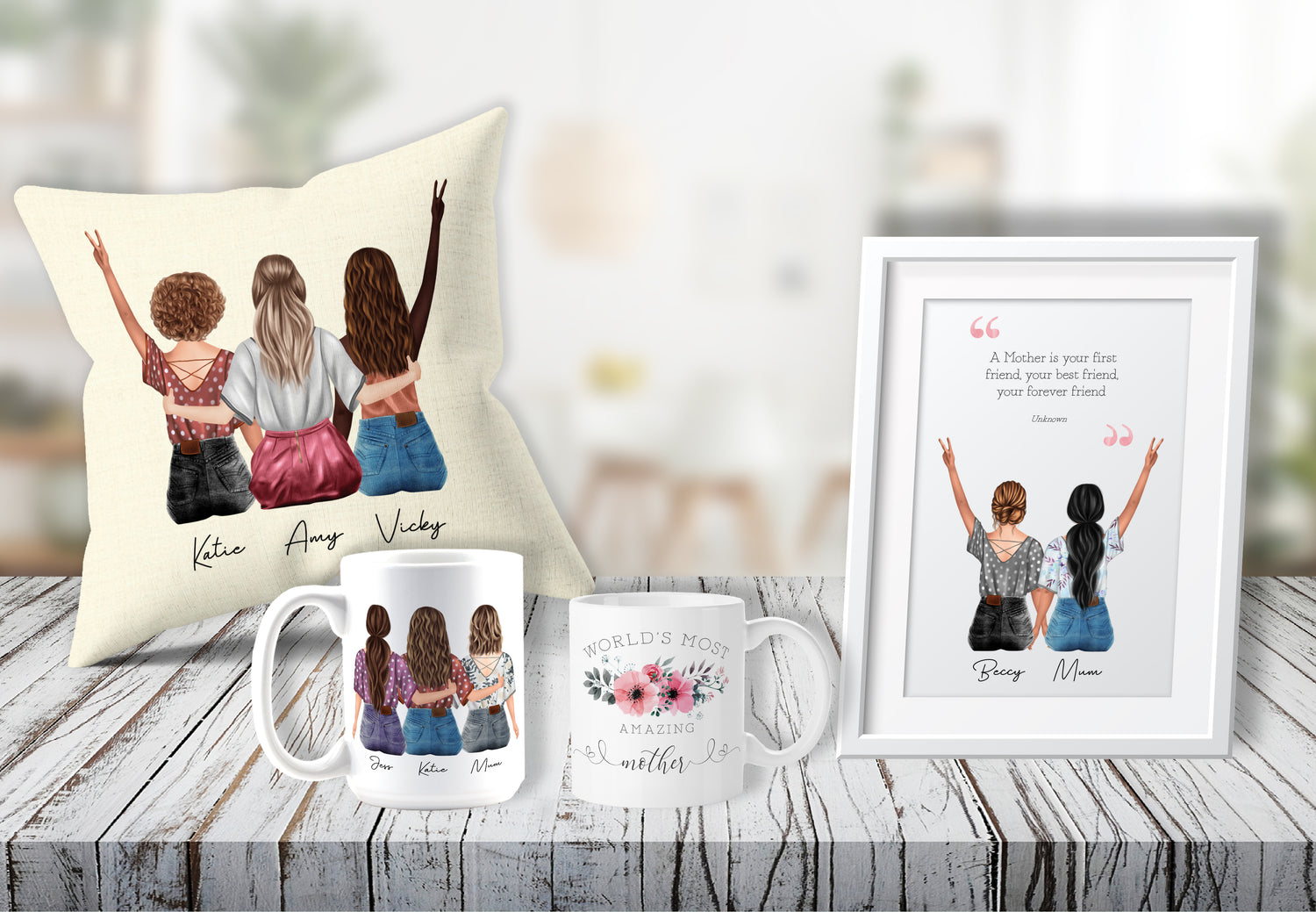 Personalised Back Portrait Gifts