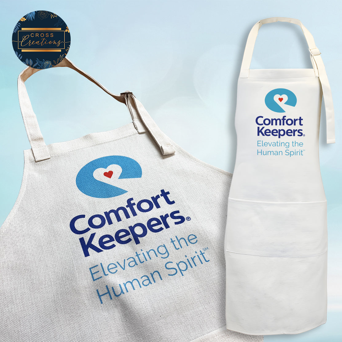 Personalised Linen Apron | Personal & Professional | Logo | Photograph