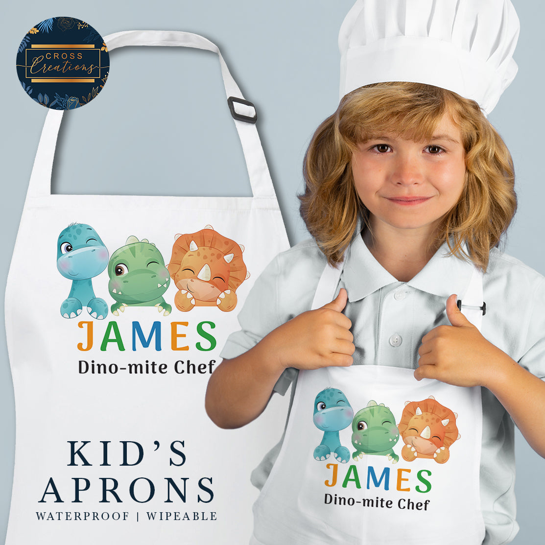 Dino-mite Chef | Kid's Apron