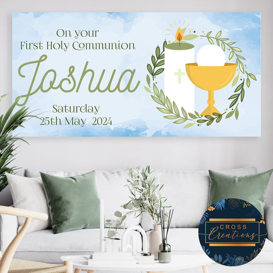 Personalised First Holy Communion Banner