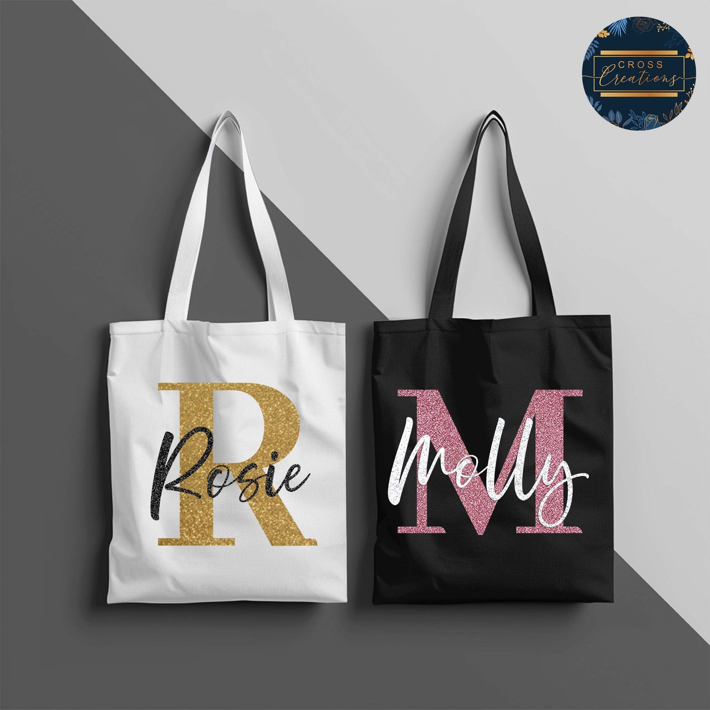 Name & Initial Tote Bag