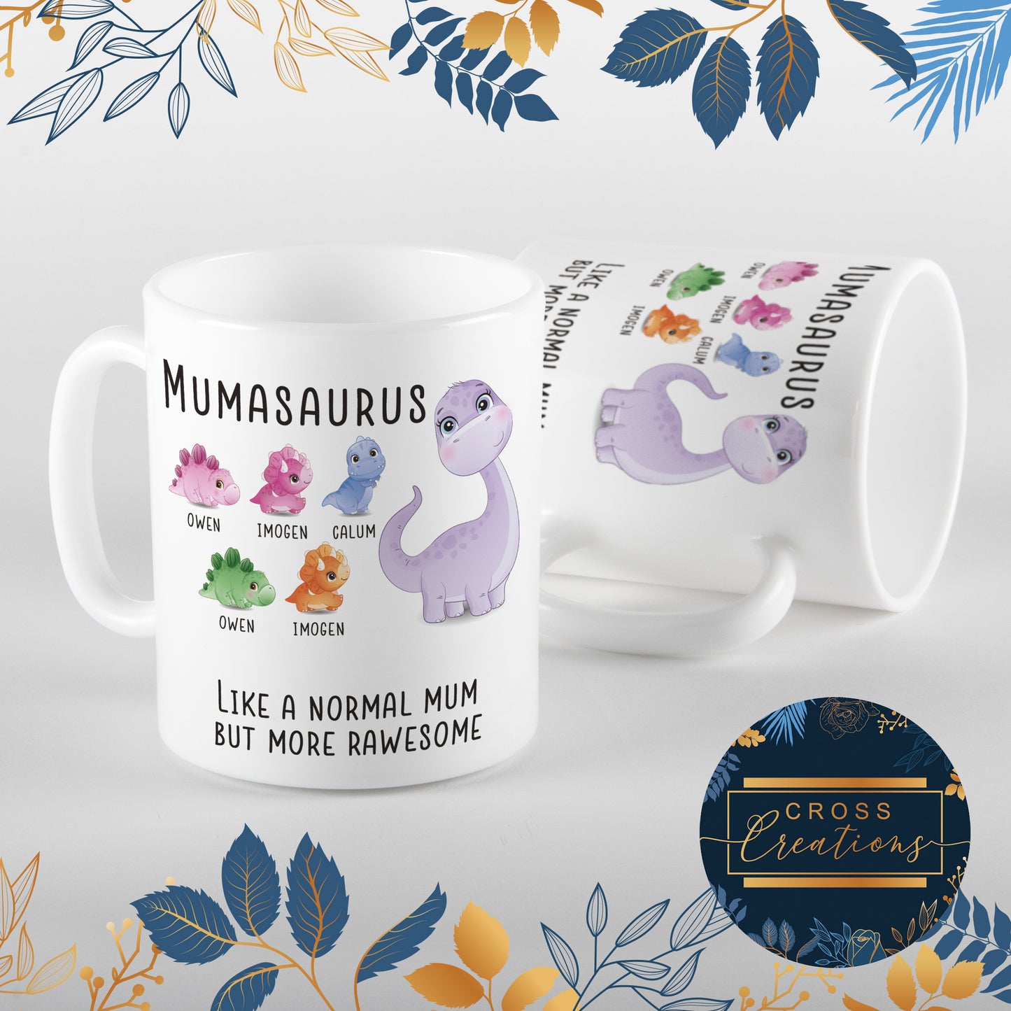 Mumasaurus Mum Personalised Mug