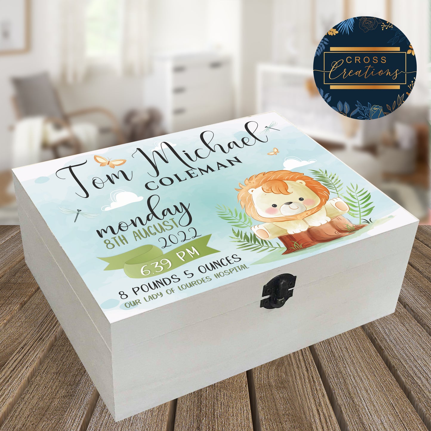 Lion Baby Keepsake Box