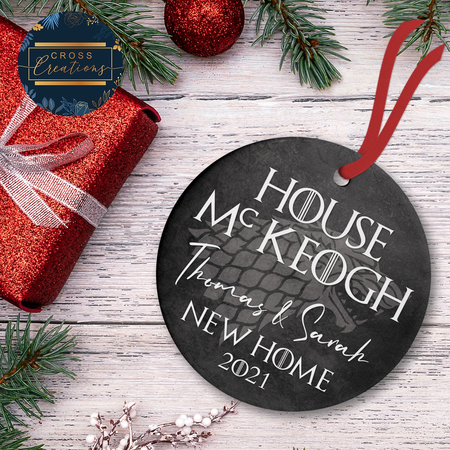 Personalised Game of Thrones Themed Christmas Decoration