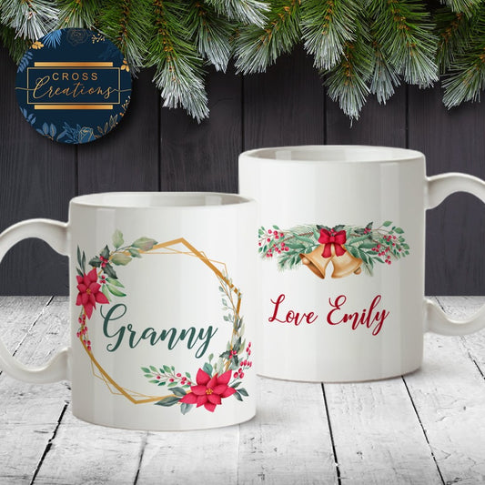 Mom Est Date With Wreath Mug