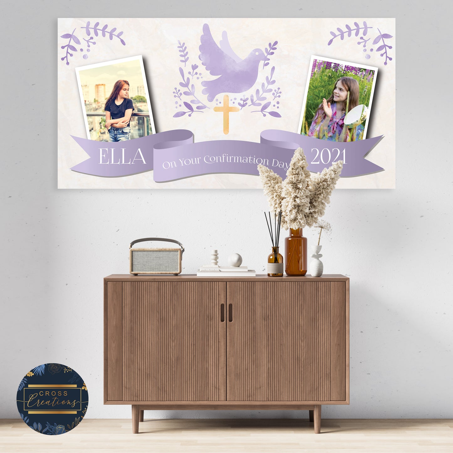 Personalised Confirmation, Communion, Christening Banner