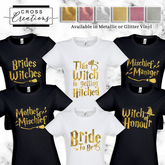 Witch Themed Hen Party T-shirt