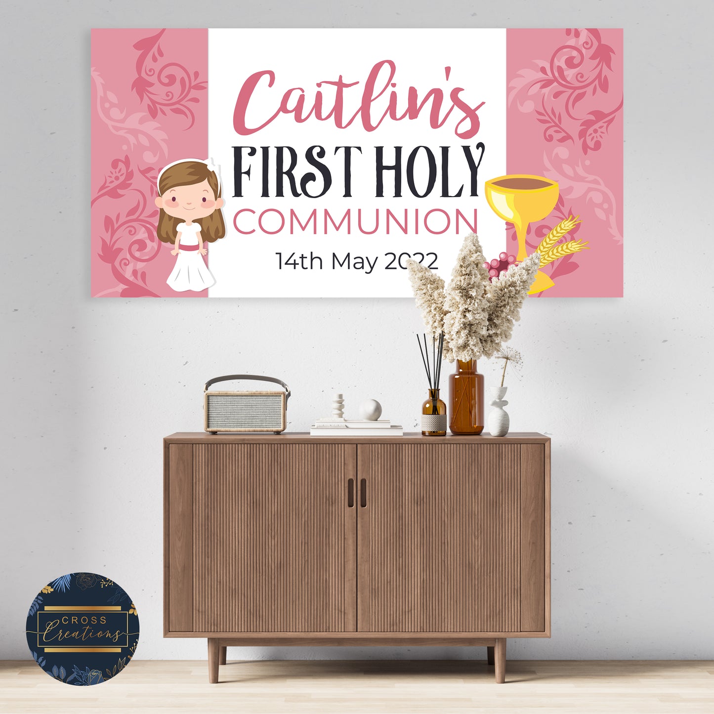 Personalised First Holy Communion Banner