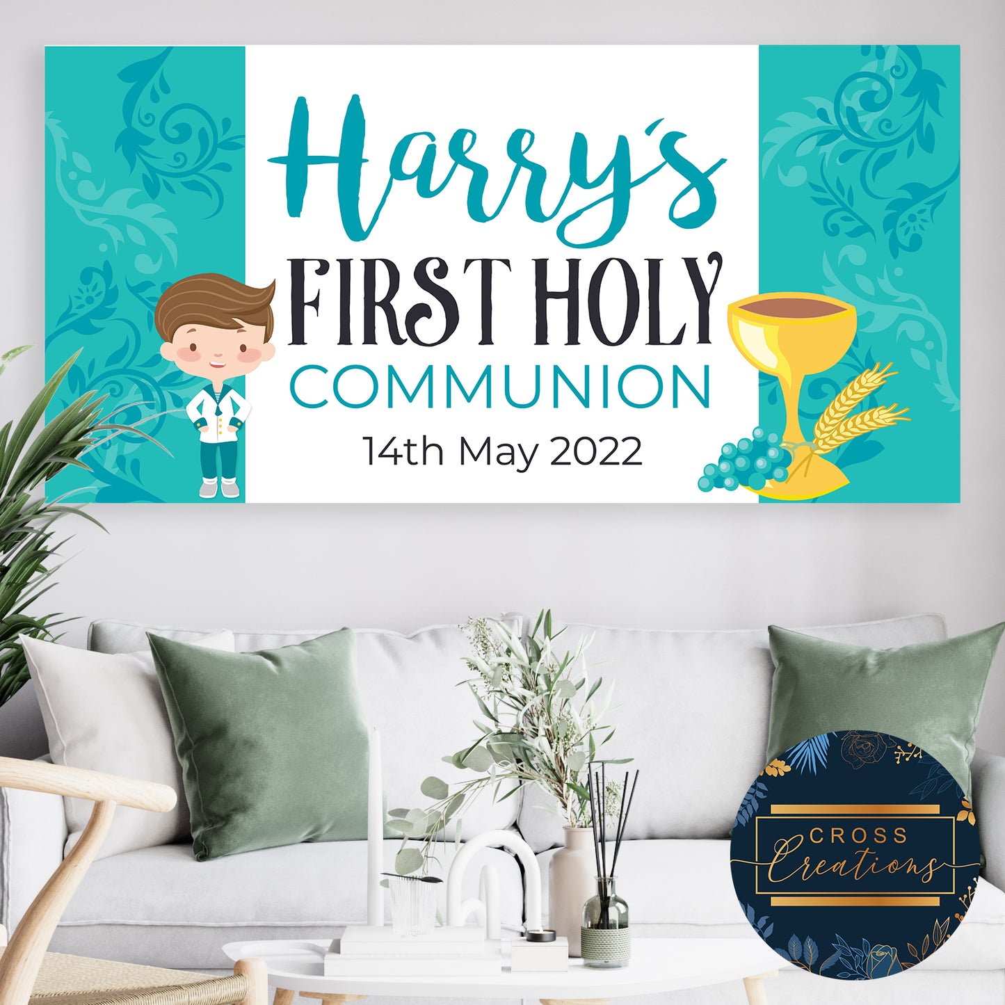 Personalised First Holy Communion Banner