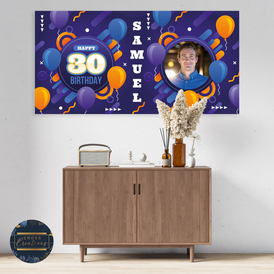 Disco Groovy Funky Birthday Banner