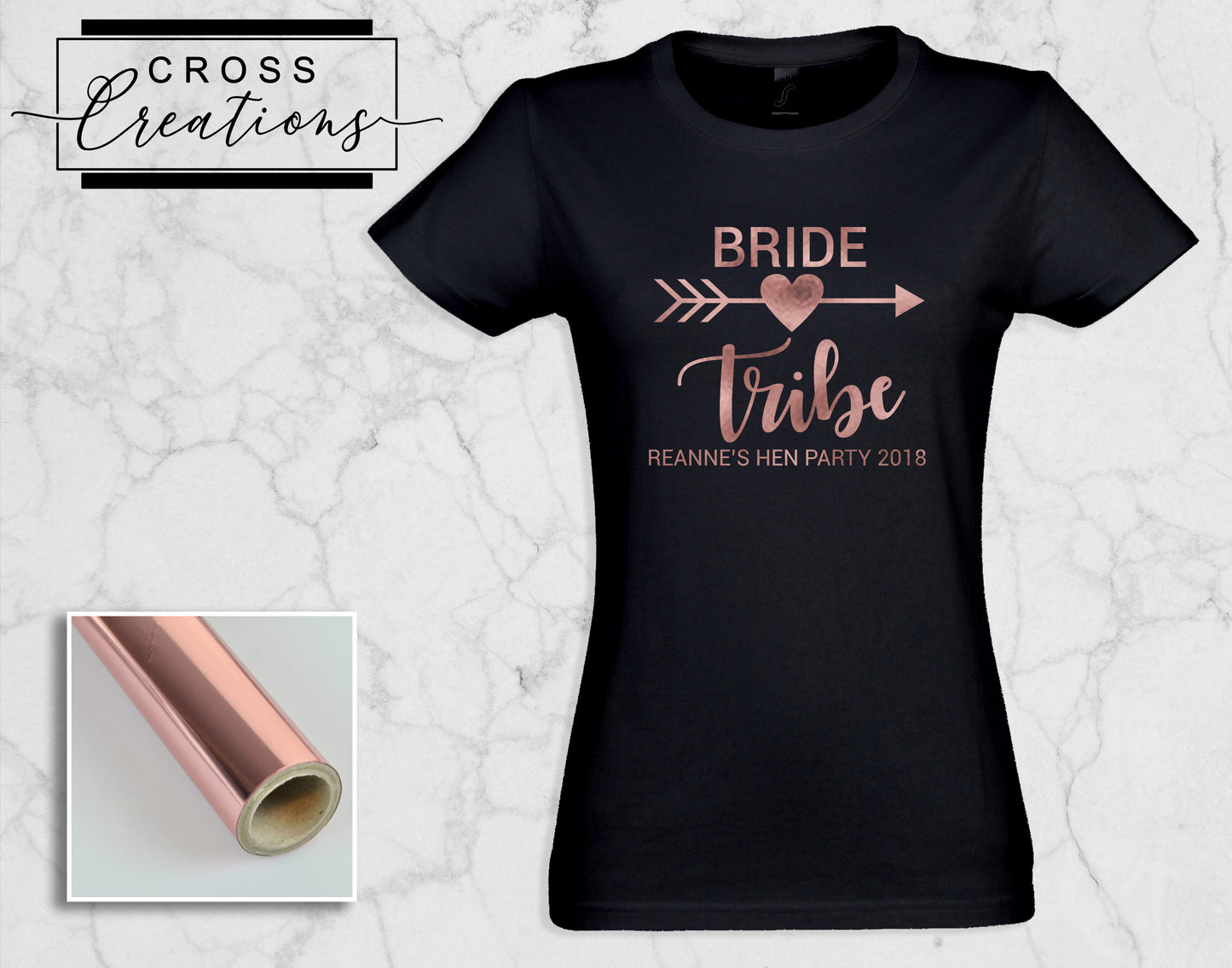 Bride Tribe - Arrow Heart Hen Party T-shirt