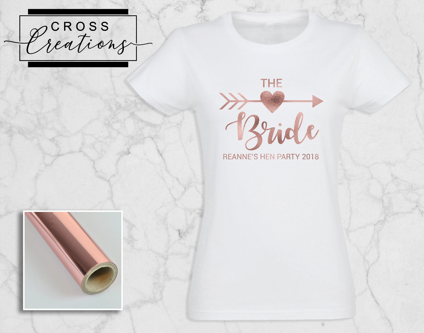 Bride Tribe - Arrow Heart Hen Party T-shirt