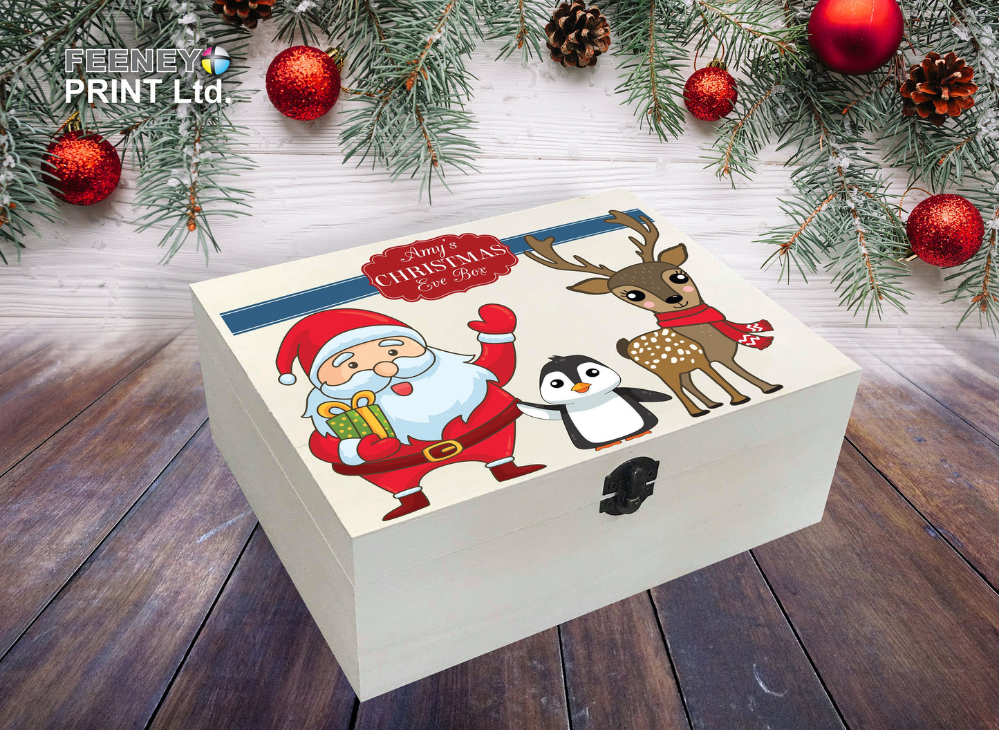 Personalised Wooden Christmas Eve Box