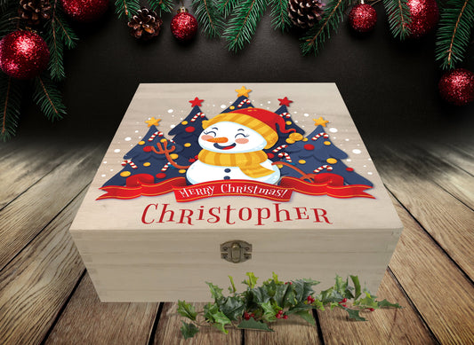 Personalised Wooden Christmas Eve Box