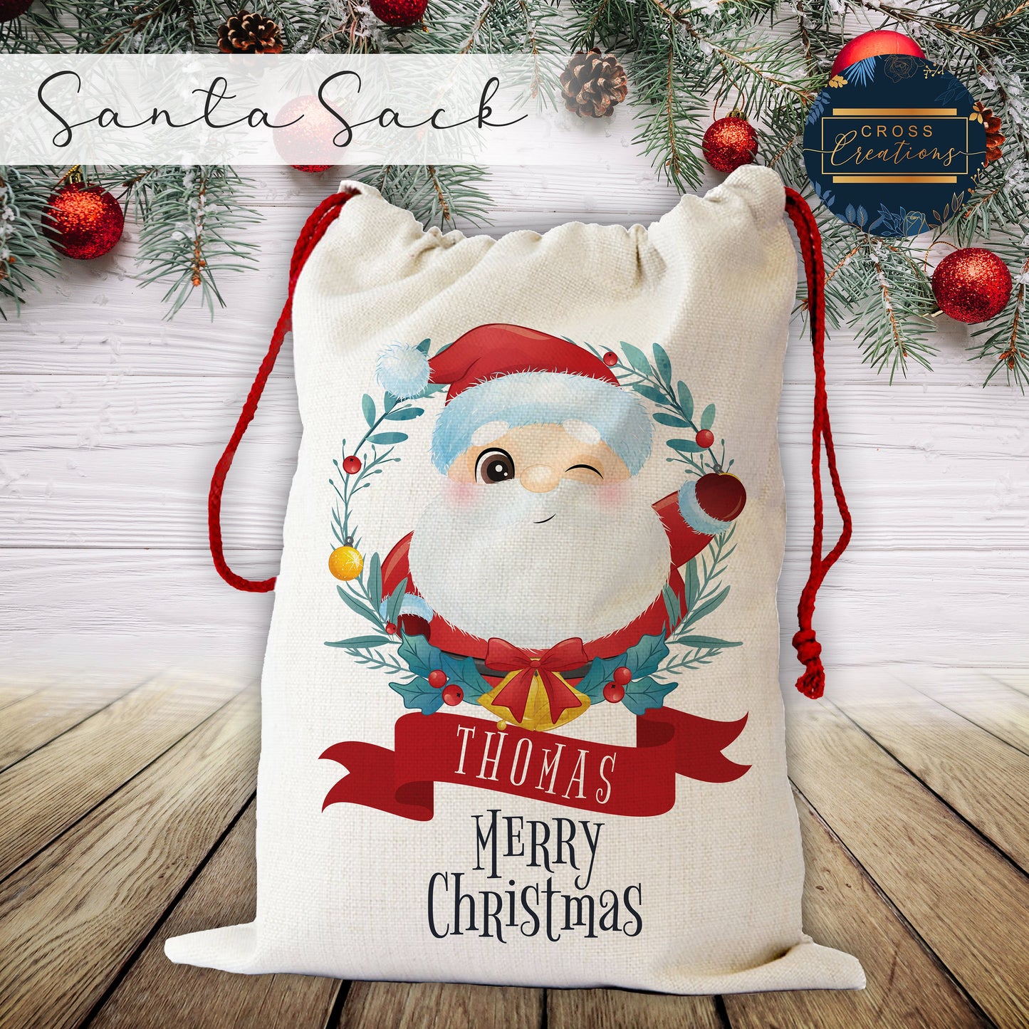 Personalised Christmas Santa Sacks