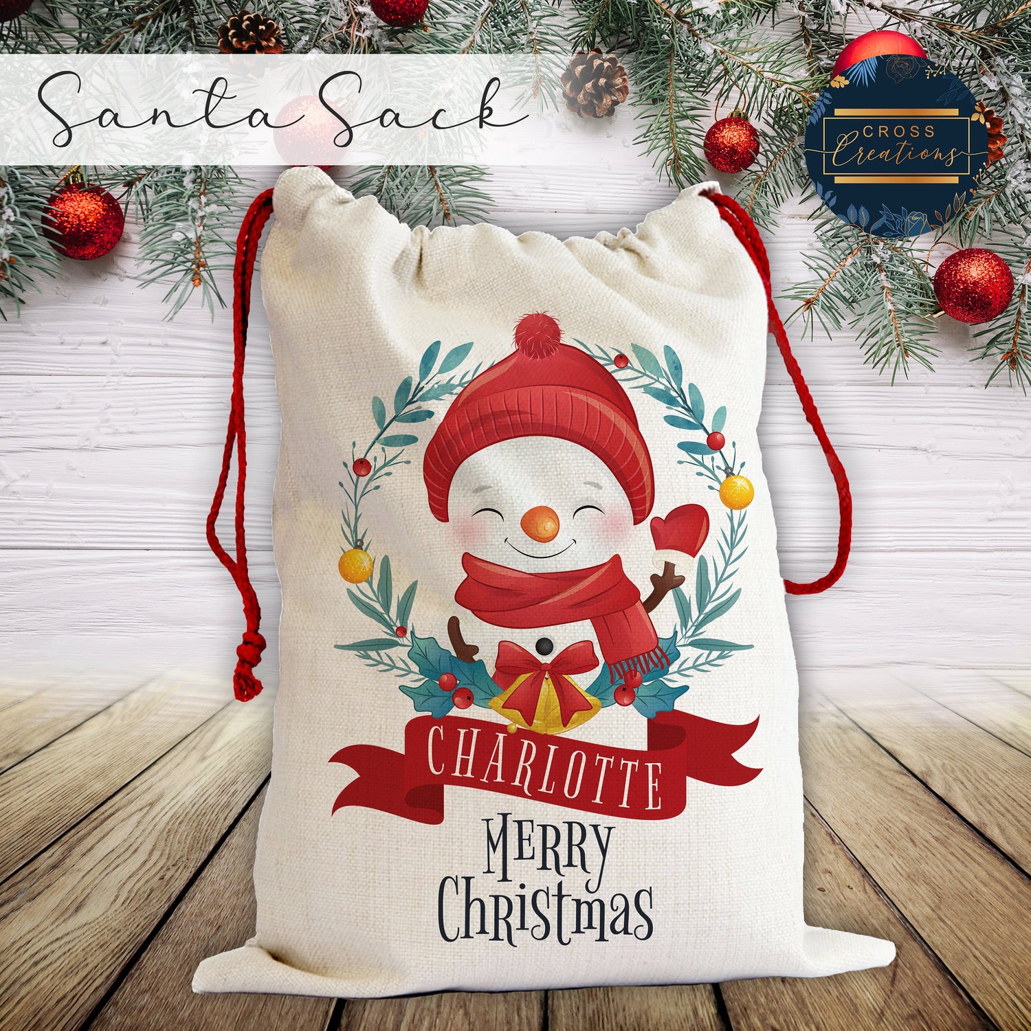 Personalised Christmas Santa Sacks