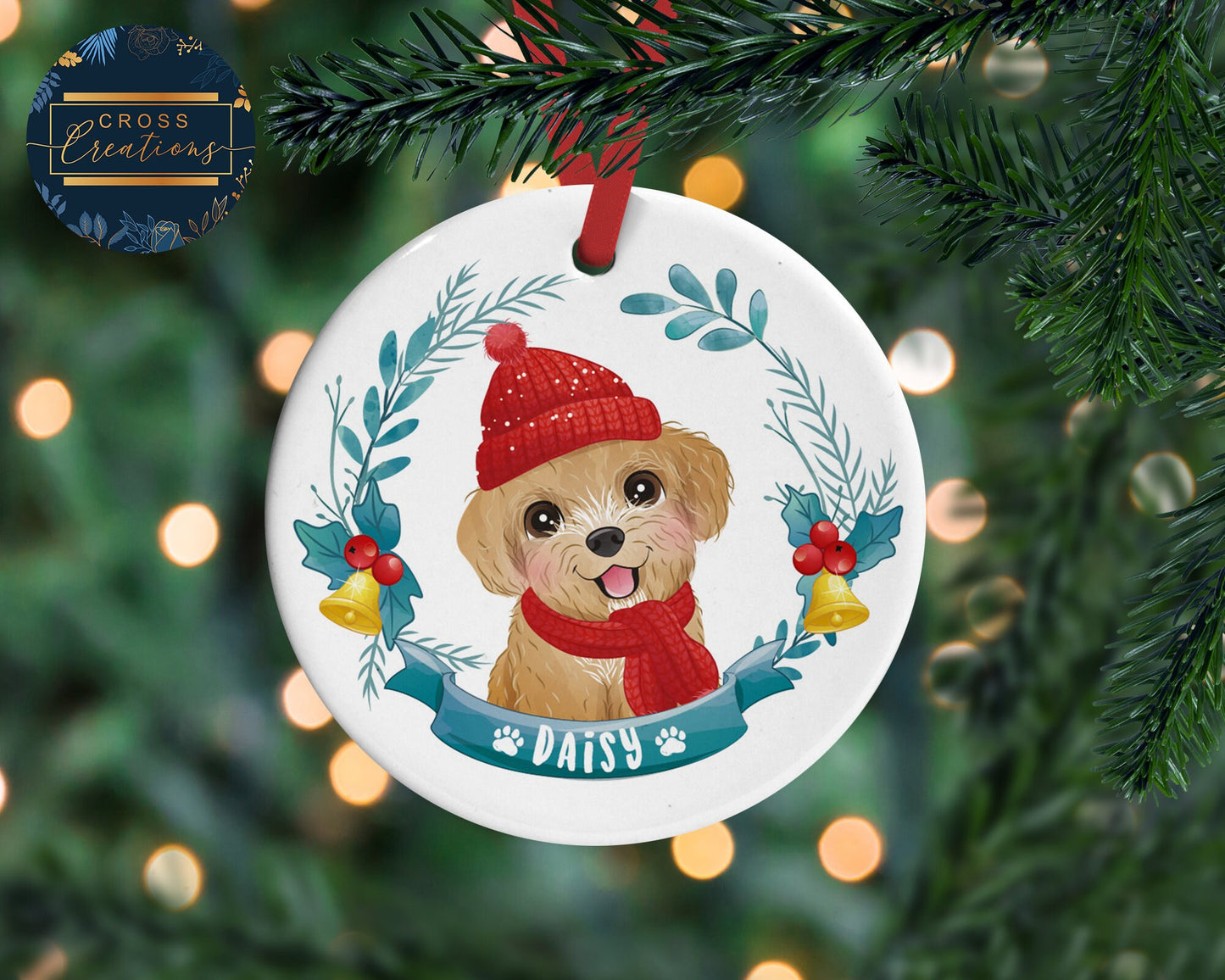 Personalised Dog Christmas Tree Decoration