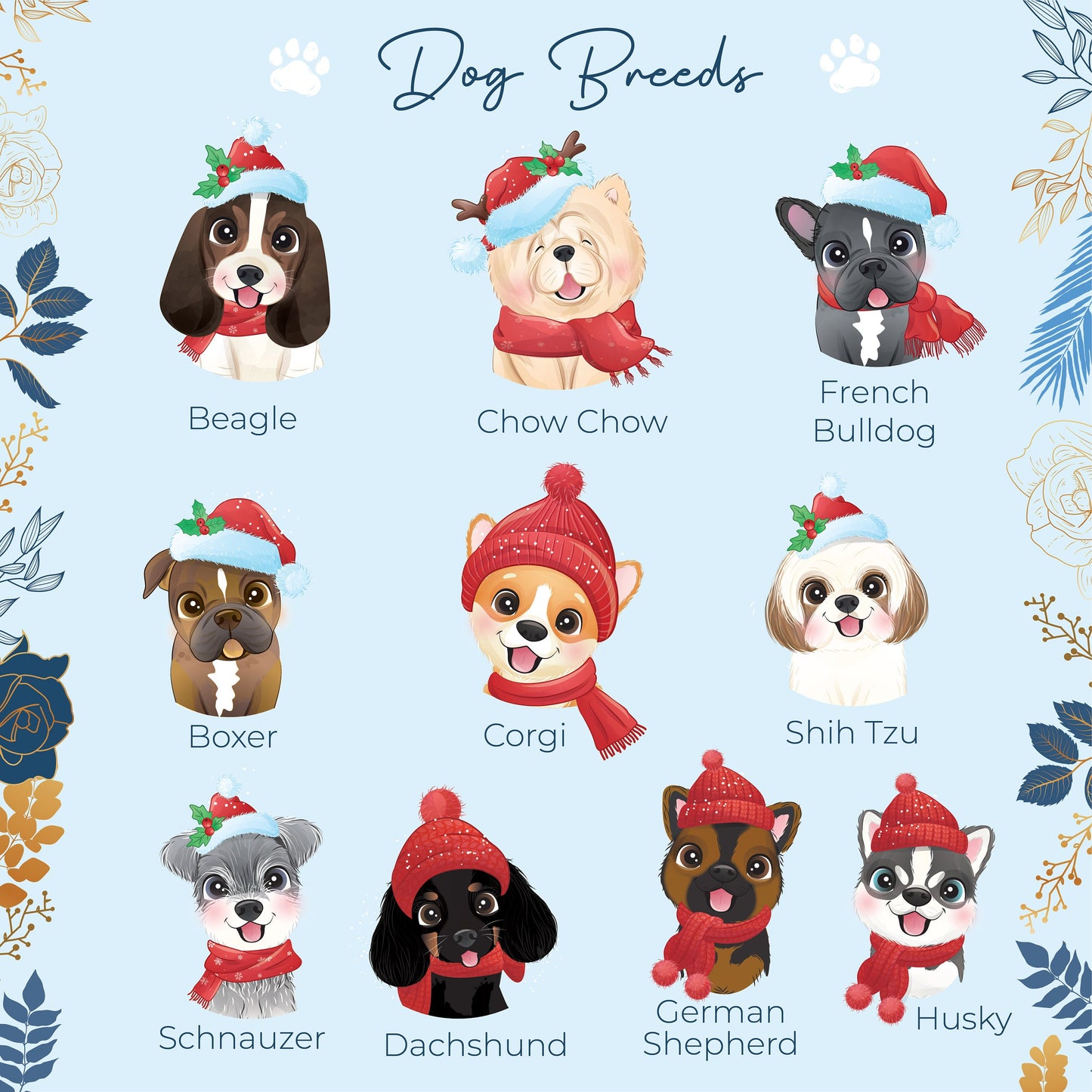 Personalised Christmas Dog Mug