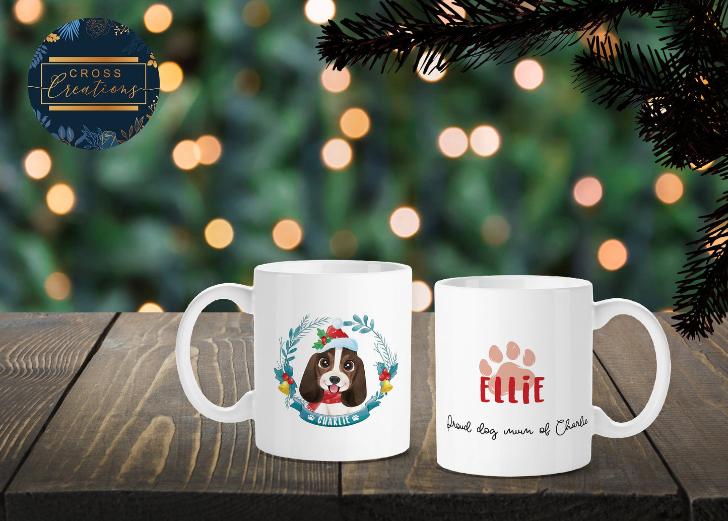 Personalised Christmas Dog Mug